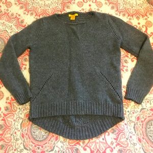 Catherine Malandrino charcoal gray sweater size S